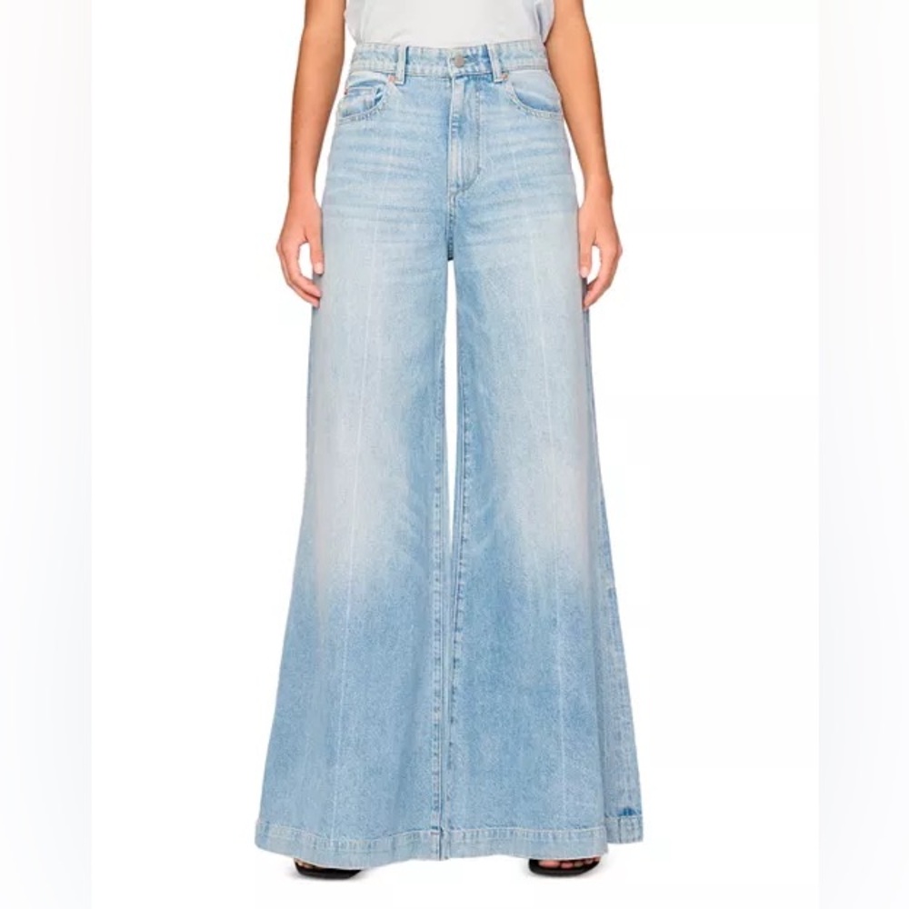 DL1961 Lucila Wide Leg Ultra High Rise in Clear Skies - Picture 2 of 10